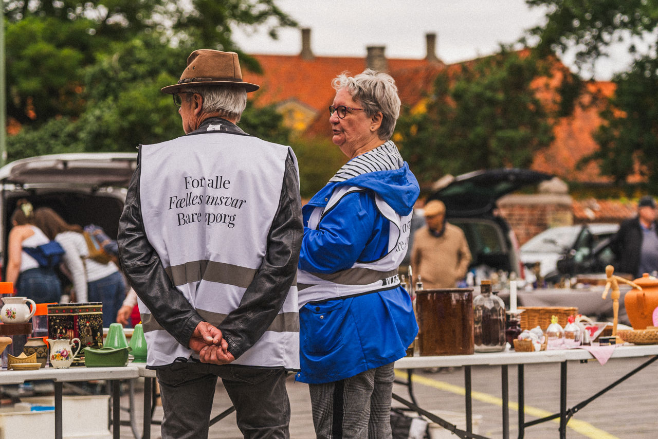 Frivillige kræfter på Stændertorvet