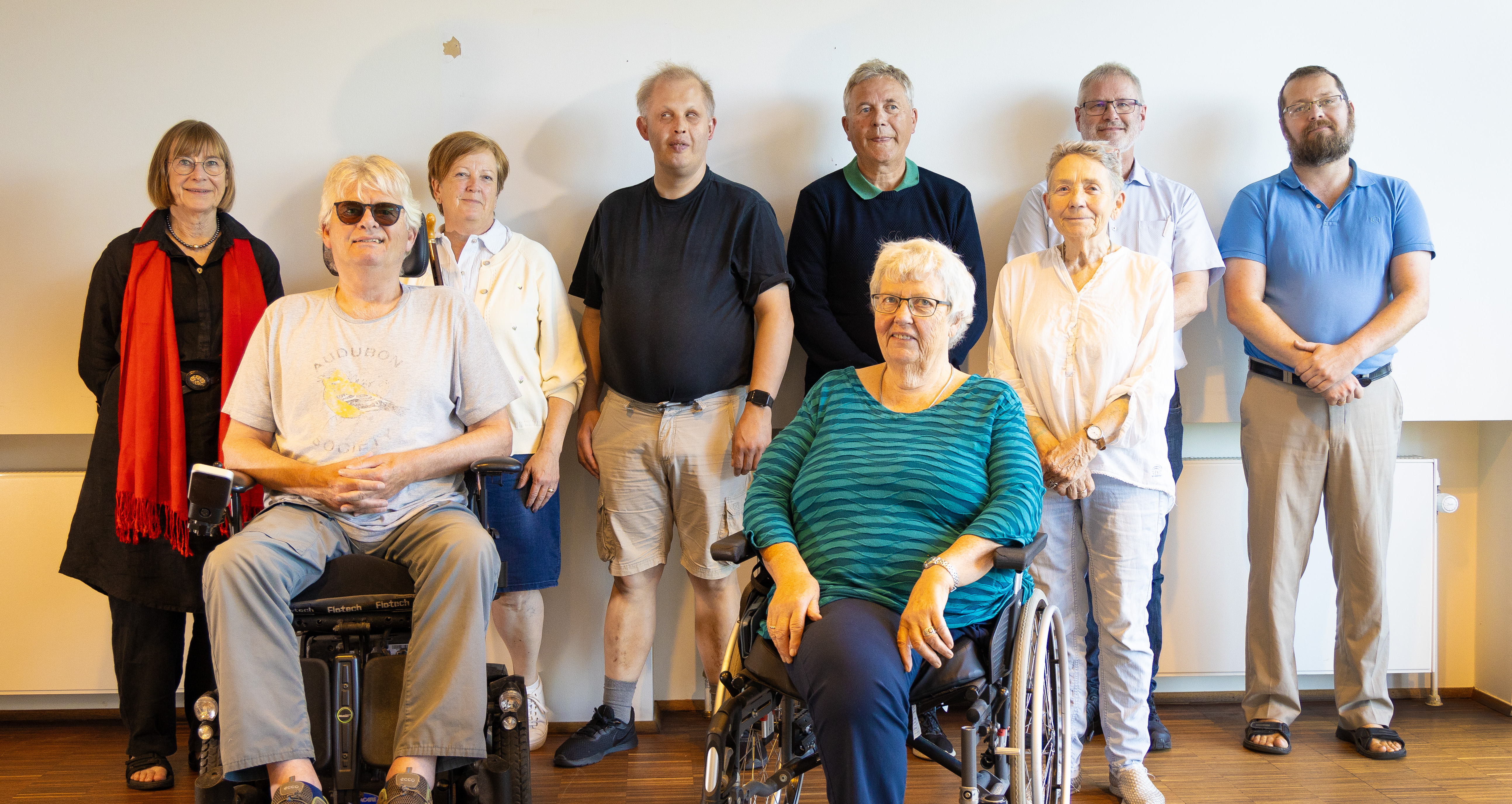 Handicaprådet i 2023. Ni af medlemmerne ses på billedet.