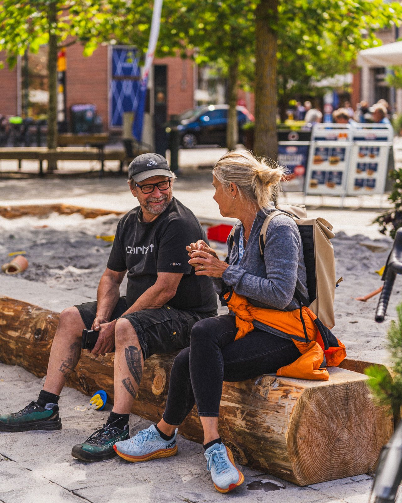 Sommerliv ved sandkassen