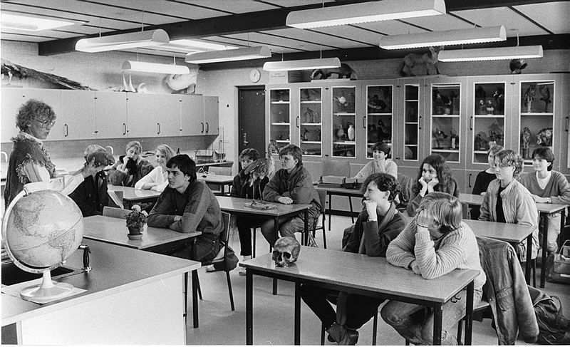 Historisk foto fra Tjørnegårdskolen