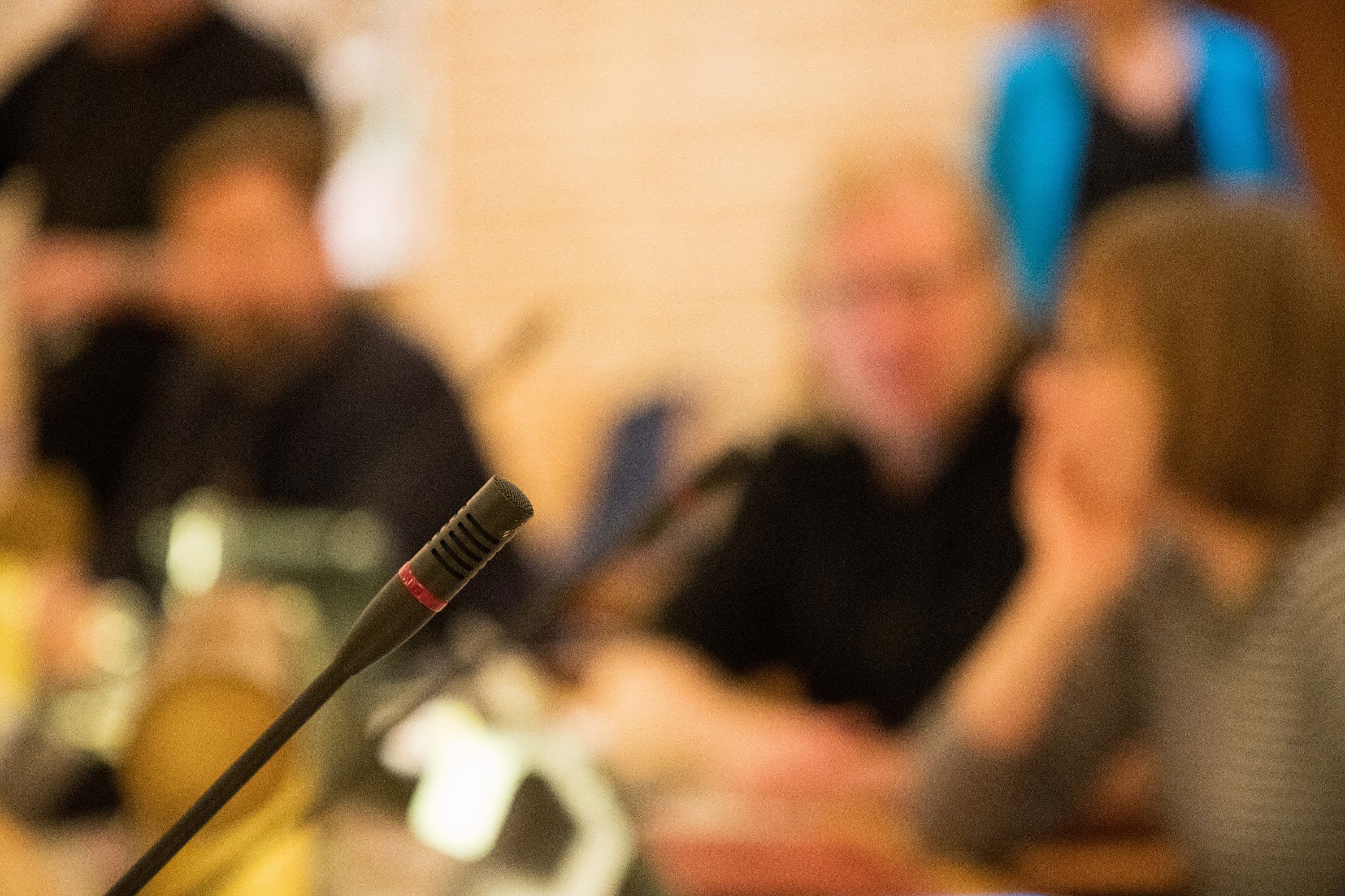 Mikrofon i byrådssalen