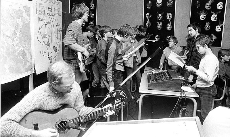 Historisk foto fra Tjørnegårdskolen