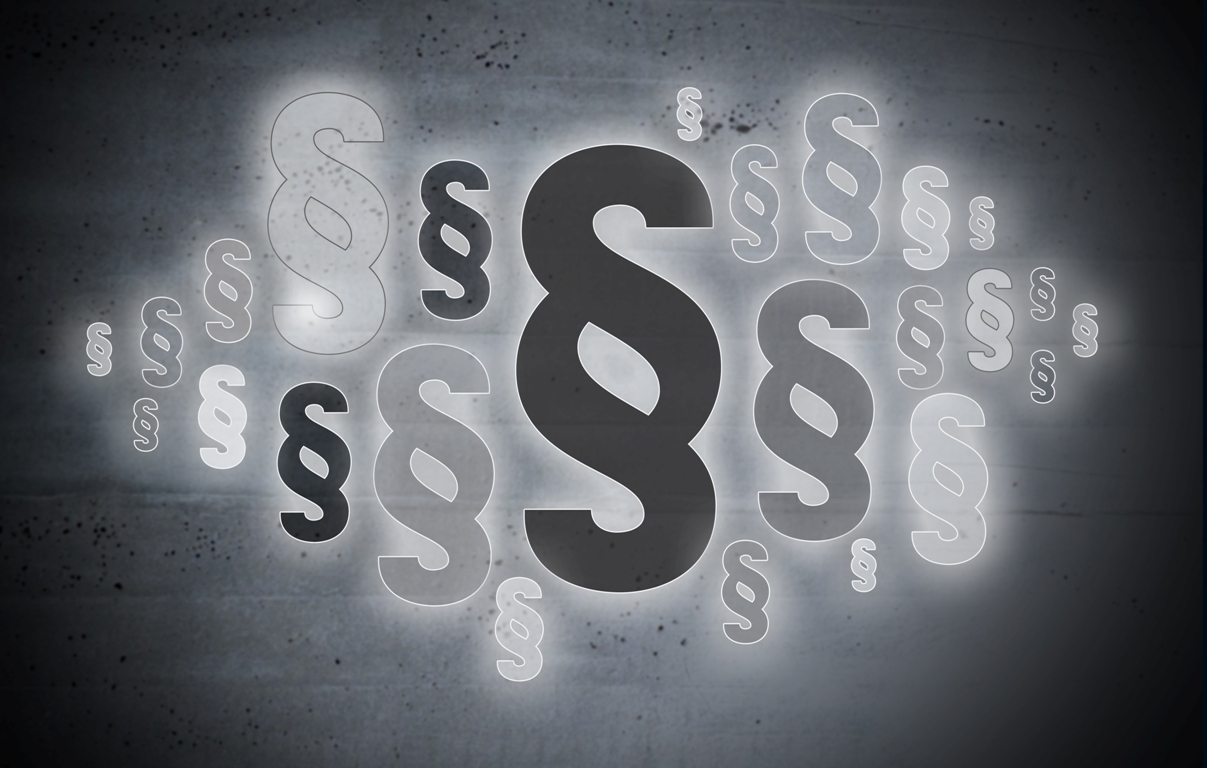 Tegning af paragraftegn.