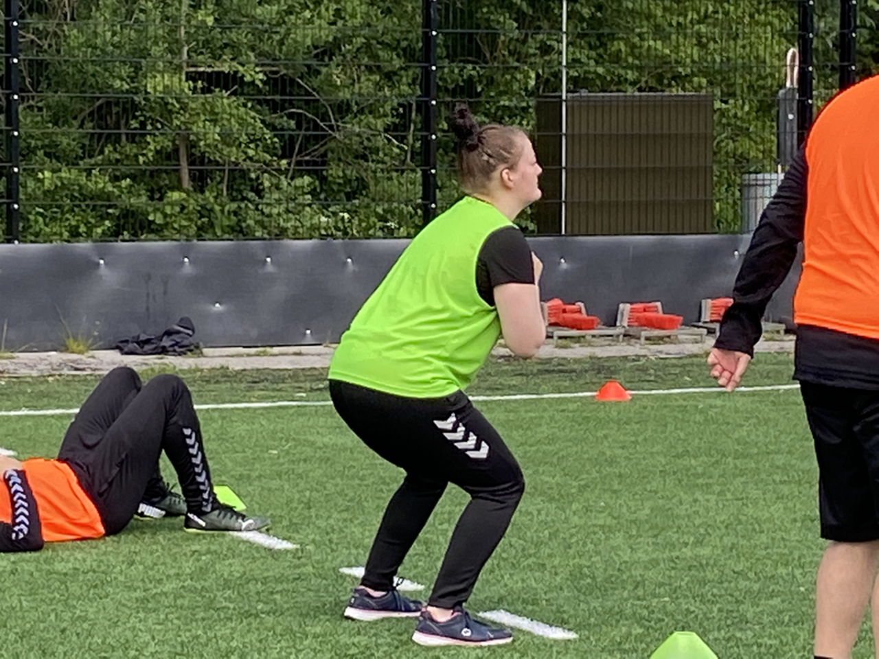 Der bliver også trænet kondition og styrke i Fodbold for Fremtiden.