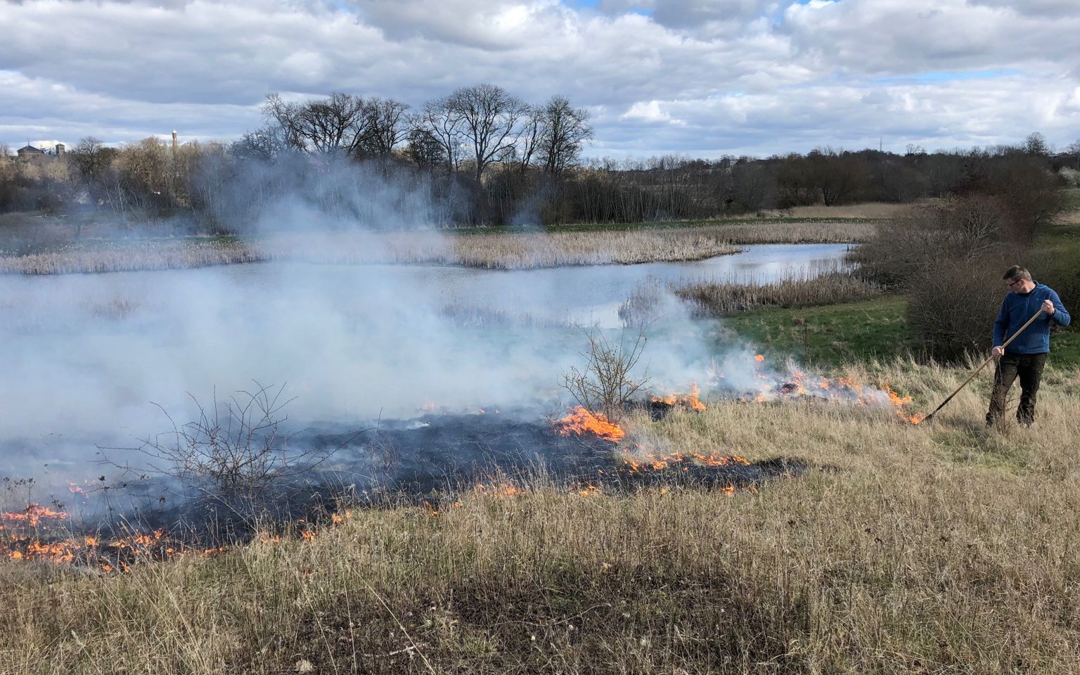 Kontrolleret afbrænding ved Hørhusene