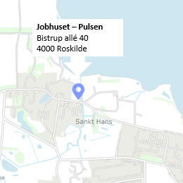 Pulsens adresse på et kort.