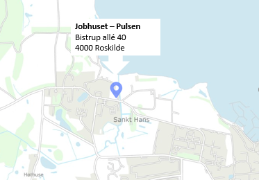 Pulsens adresse på et kort.