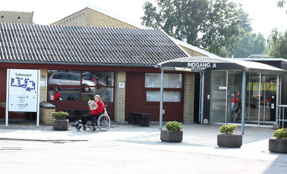 Indgang til Toftehøjen.